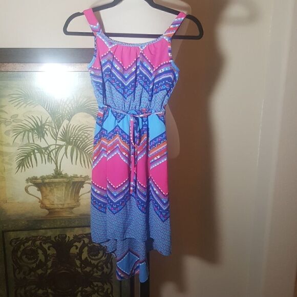 PAPER DOLL Blue High/Low Sundress - Size 10 - Picture 1 of 4